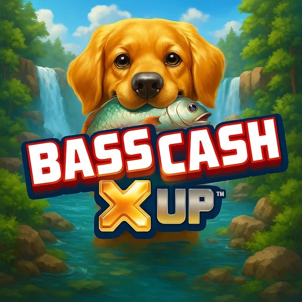 Bass Cash X UP logo by Alchemy Gaming at Casombie CasinoBass Cash X UP