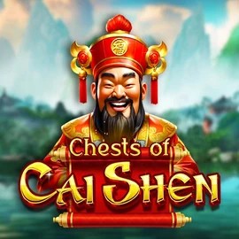Chests of Cai Shen online game logo by Pragmatic Play on casombies.net