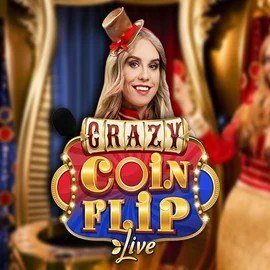 Official Live Casino logo: Crazy Coin Flip by Evolution at Casombie Casino