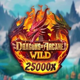 Logo of Dragons of Arcane Wild from Foxium at Casombie Casino