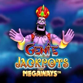 Logo of Genie Jackpots Megaways from Blueprint Gaming at Casombie Casino