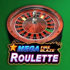 Mega Fire Blaze Roulette online game logo by Playtech on casombies.net