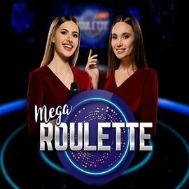 Mega Roulette slot logo by Pragmatic Play at Casombie Casino