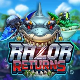 Razor Returns logo – Slots by Push Gaming at Casombie Casino